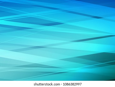 Light BLUE vector cover with long lines. Glitter abstract illustration with colored sticks. The pattern can be used for busines ad, booklets, leaflets