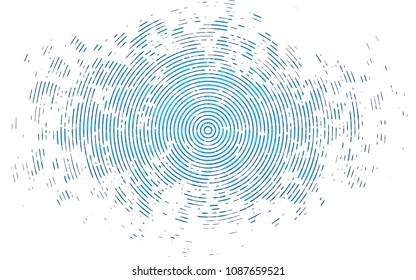 Light BLUE vector cover with long lines. Blurred decorative design in simple style with lines. Best design for your ad, poster, banner.
