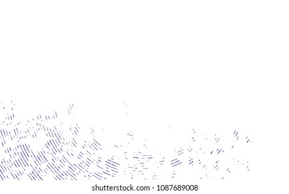 Light BLUE vector cover with long lines. Glitter abstract illustration with colored sticks. The pattern can be used for busines ad, booklets, leaflets
