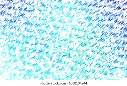 Light BLUE vector cover with long lines. Glitter abstract illustration with colored sticks. Best design for your ad, poster, banner.