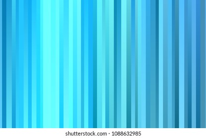 Light BLUE vector cover with long lines. Modern geometrical abstract illustration with staves. Smart design for your business advert.