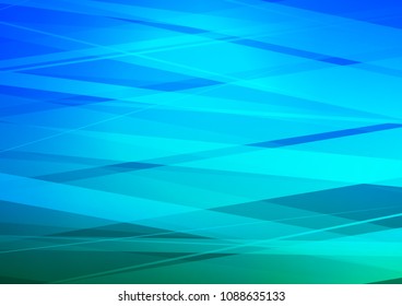 Light BLUE vector cover with long lines. Shining colored illustration with narrow lines. Best design for your ad, poster, banner.