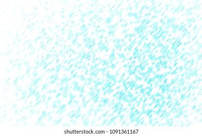 Light BLUE vector cover with long lines. Glitter abstract illustration with colored sticks. Best design for your ad, poster, banner.