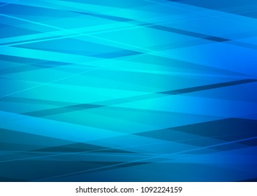 Light BLUE vector cover with long lines. Modern geometrical abstract illustration with staves. Smart design for your business advert.