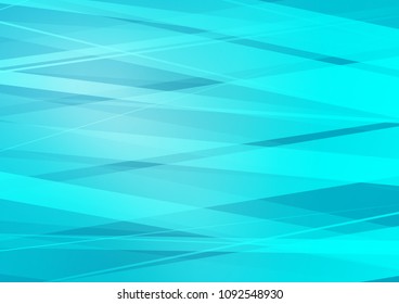 Light BLUE vector cover with long lines. Glitter abstract illustration with colored sticks. The template can be used as a background.
