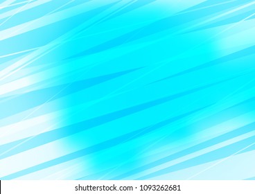 Light BLUE vector cover with long lines. Modern geometrical abstract illustration with staves. The pattern can be used for busines ad, booklets, leaflets