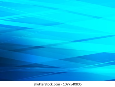Light BLUE vector cover with long lines. Modern geometrical abstract illustration with staves. Smart design for your business advert.