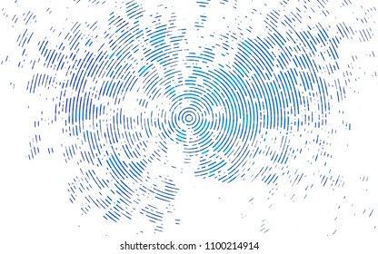 Light BLUE vector cover with long lines. Lines on blurred abstract background with gradient. The pattern can be used for busines ad, booklets, leaflets