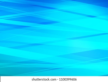 Light BLUE vector cover with long lines. Glitter abstract illustration with colored sticks. The pattern can be used as ads, poster, banner for commercial.