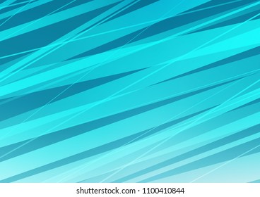 Light BLUE vector cover with long lines. Glitter abstract illustration with colored sticks. Best design for your ad, poster, banner.