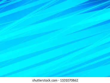 Light BLUE vector cover with long lines. Shining colored illustration with narrow lines. Smart design for your business advert.