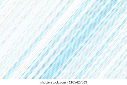 Light BLUE vector cover with long lines. Modern geometrical abstract illustration with staves. The pattern can be used as ads, poster, banner for commercial.