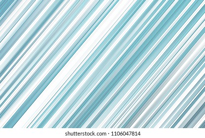 Light BLUE vector cover with long lines. Lines on blurred abstract background with gradient. Best design for your ad, poster, banner.