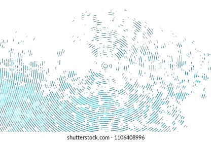 Light BLUE vector cover with long lines. Modern geometrical abstract illustration with staves. The pattern can be used as ads, poster, banner for commercial.