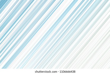 Light BLUE vector cover with long lines. Blurred decorative design in simple style with lines. Smart design for your business advert.