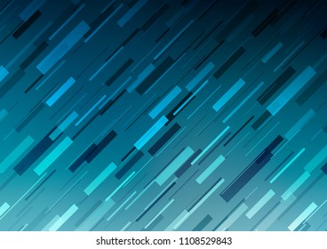 Light BLUE vector cover with long lines. Blurred decorative design in simple style with lines. Best design for your ad, poster, banner.