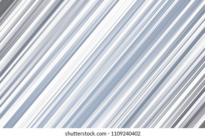 Light BLUE vector cover with long lines. Lines on blurred abstract background with gradient. Best design for your ad, poster, banner.