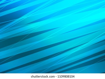 Light BLUE vector cover with long lines. Glitter abstract illustration with colored sticks. Best design for your ad, poster, banner.