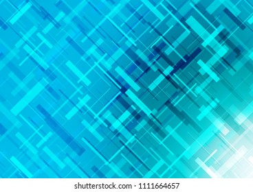 Light BLUE vector cover with long lines. Lines on blurred abstract background with gradient. Best design for your ad, poster, banner.