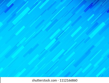 Light BLUE vector cover with long lines. Lines on blurred abstract background with gradient. The pattern can be used for websites.