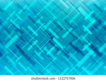 Light BLUE vector cover with long lines. Lines on blurred abstract background with gradient. Best design for your ad, poster, banner.