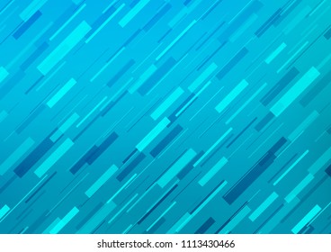 Light BLUE vector cover with long lines. Lines on blurred abstract background with gradient. The template can be used as a background.