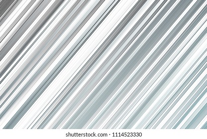 Light BLUE vector cover with long lines. Modern geometrical abstract illustration with staves. The pattern can be used as ads, poster, banner for commercial.