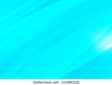Light BLUE vector cover with long lines. Shining colored illustration with narrow lines. The template can be used as a background.