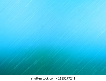 Light BLUE vector cover with long lines. Lines on blurred abstract background with gradient. The pattern can be used as ads, poster, banner for commercial.