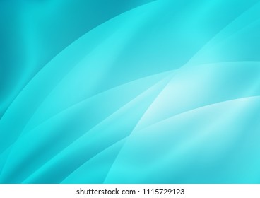Light BLUE vector cover with long lines. Lines on blurred abstract background with gradient. Smart design for your business advert.