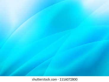Light BLUE vector cover with long lines. Lines on blurred abstract background with gradient. Best design for your ad, poster, banner.