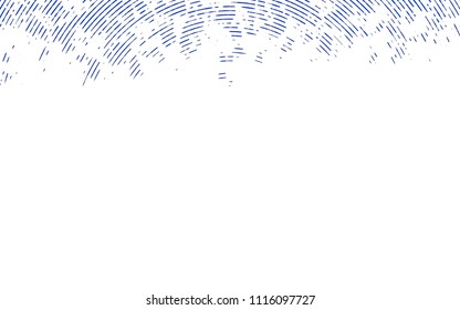 Light BLUE vector cover with long lines. Shining colored illustration with narrow lines. The template can be used as a background.