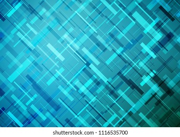 Light BLUE vector cover with long crossings lines. Decorative shining illustration with lines on abstract template. The pattern can be used for busines ad, booklets, leaflets