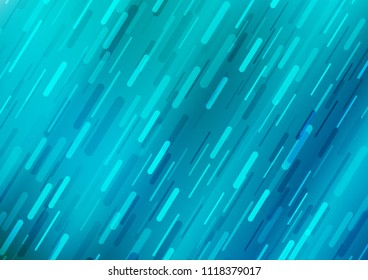 Light BLUE vector cover with long lines. Modern geometrical abstract illustration with staves. Best design for your ad, poster, banner.