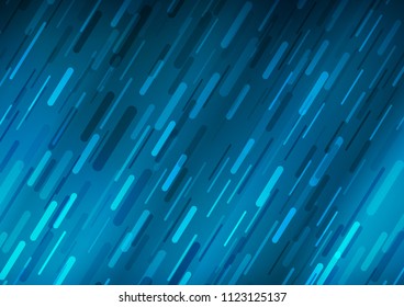 Light BLUE vector cover with long lines. Modern geometrical abstract illustration with staves. Best design for your ad, poster, banner.