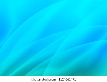 Light BLUE vector cover with long lines. Decorative shining illustration with lines on abstract template. The pattern can be used for websites.
