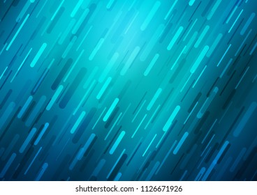 Light BLUE vector cover with long lines. Lines on blurred abstract background with gradient. The pattern can be used for websites.