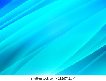 Light BLUE vector cover with long lines. Lines on blurred abstract background with gradient. The pattern can be used as ads, poster, banner for commercial.