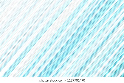 Light BLUE vector cover with long lines. Glitter abstract illustration with colored sticks. The pattern can be used as ads, poster, banner for commercial.