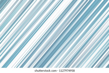 Light BLUE vector cover with long lines. Lines on blurred abstract background with gradient. The pattern can be used for websites.