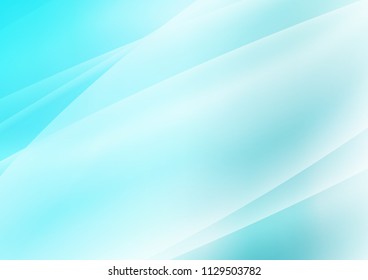 Light BLUE vector cover with long lines. Decorative shining illustration with lines on abstract template. The pattern can be used as ads, poster, banner for commercial.