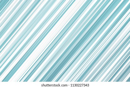 Light BLUE vector cover with long lines. Shining colored illustration with narrow lines. The pattern can be used as ads, poster, banner for commercial.