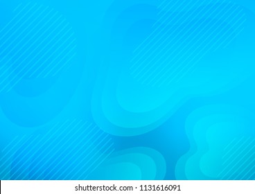 Light BLUE vector cover with long lines. Blurred decorative design in simple style with lines. Best design for your ad, poster, banner.