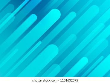 Light BLUE vector cover with long lines. Decorative shining illustration with lines on abstract template. Best design for your ad, poster, banner.