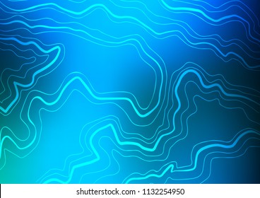 Light BLUE vector cover with long lines. Modern geometrical abstract illustration with staves. Smart design for your business advert.