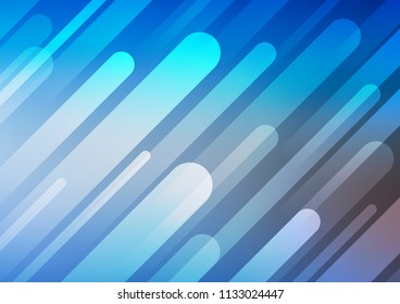Light BLUE vector cover with long lines. Blurred decorative design in simple style with lines. The pattern can be used for websites.