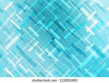 Light BLUE vector cover with long lines. Decorative shining illustration with lines on abstract template. The pattern can be used for busines ad, booklets, leaflets