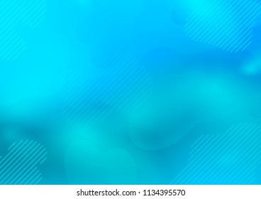 Light BLUE vector cover with long lines. Modern geometrical abstract illustration with staves. The pattern can be used as ads, poster, banner for commercial.