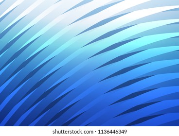 Light BLUE vector cover with long lines. Blurred decorative design in simple style with lines. The pattern can be used for busines ad, booklets, leaflets
