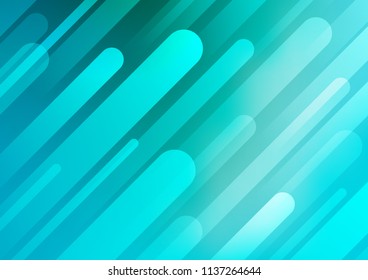 Light BLUE vector cover with long lines. Modern geometrical abstract illustration with staves. The pattern can be used for busines ad, booklets, leaflets
